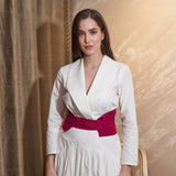 nancy v-neck midi dress