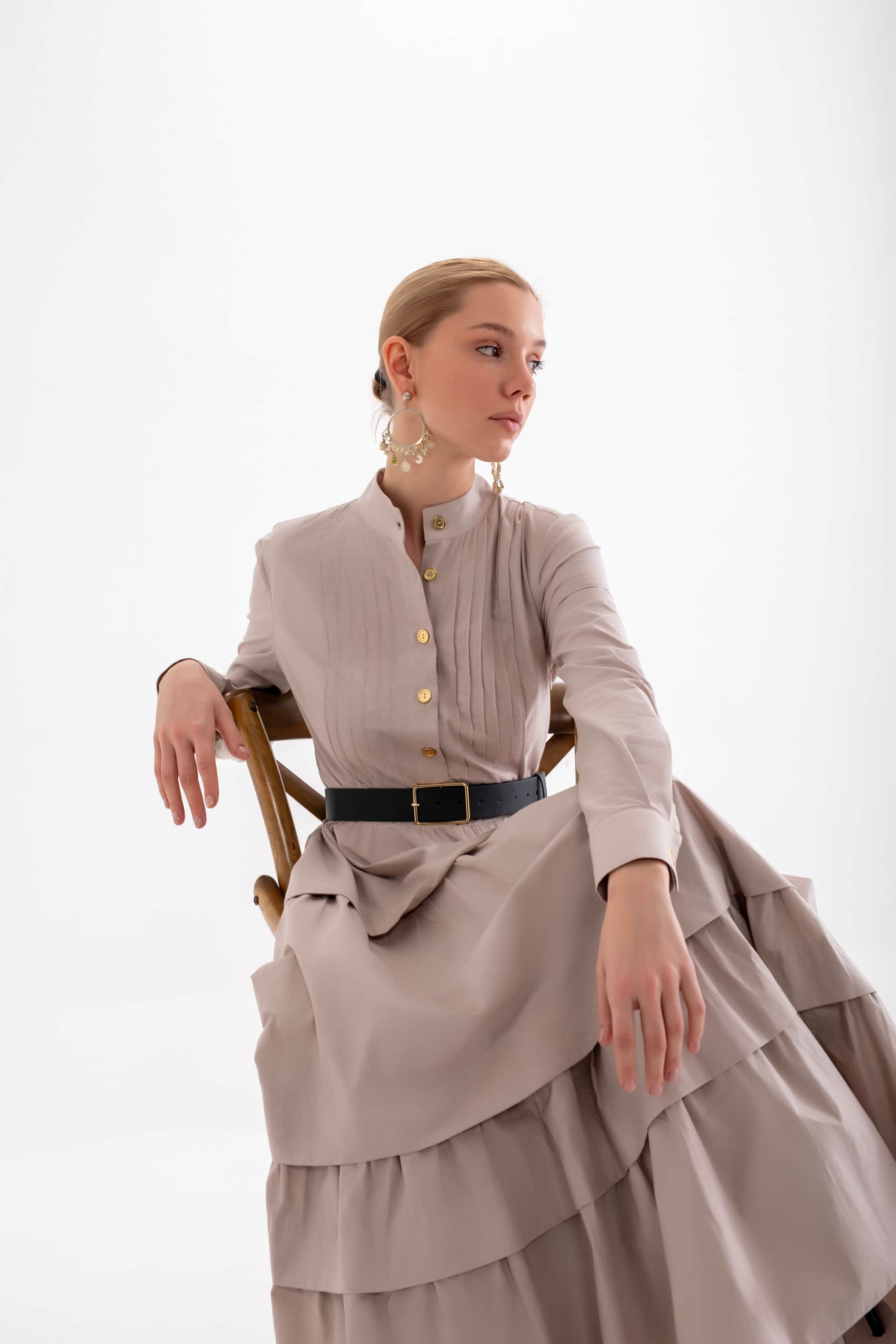 izhar dress – nervurllu dress