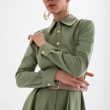 verda dress - green biyeli shirt dress