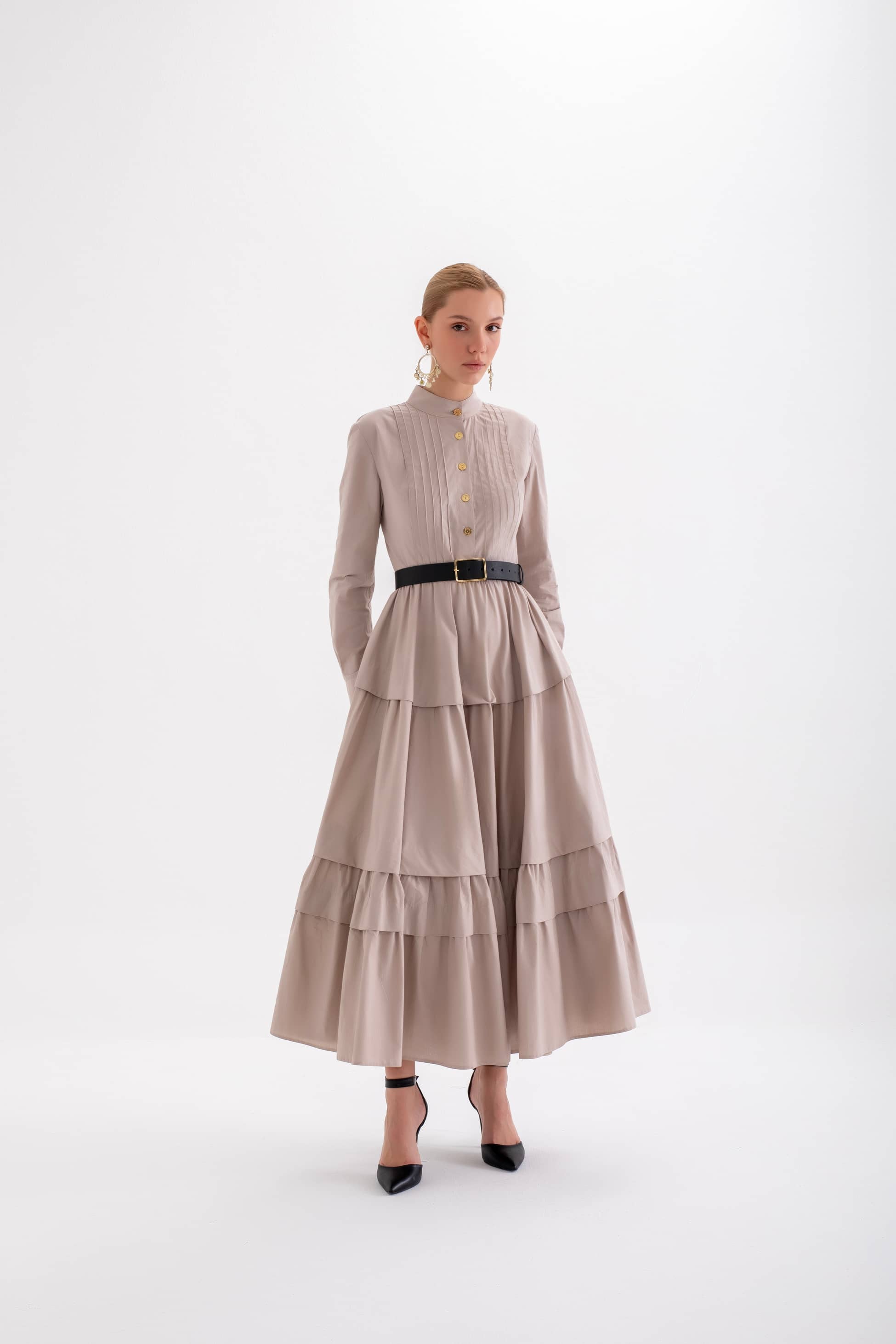 izhar dress – nervurllu dress