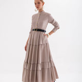 izhar dress – nervurllu dress