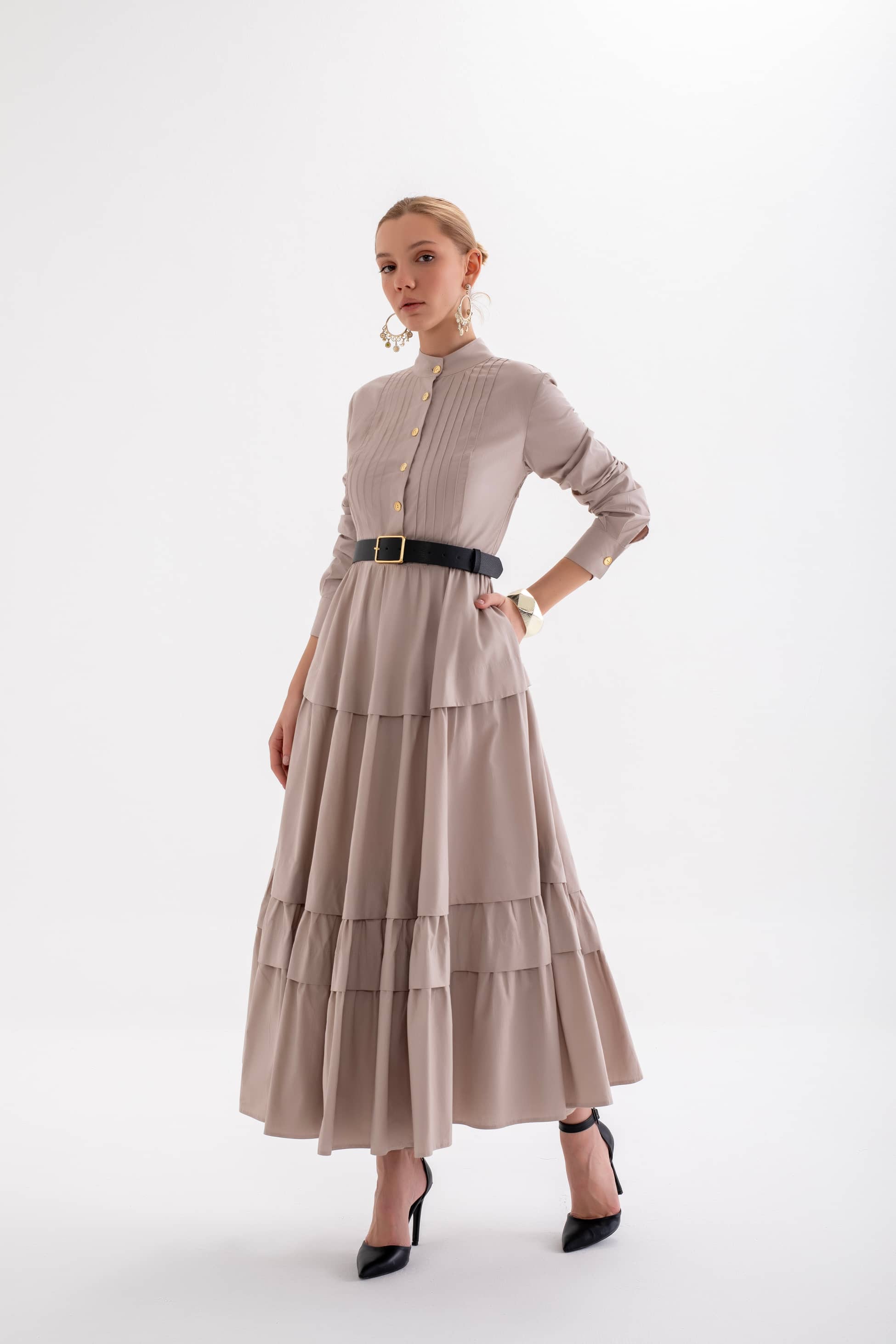 izhar dress – nervurllu dress