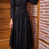 nancy v-neck midi dress