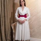 nancy v-neck midi dress